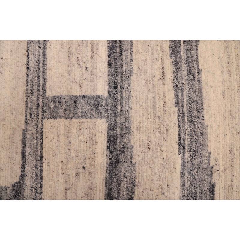 ECARPETGALLERY Hand-knotted Opulence Light Grey Wool Rug - 8'0 x 9'8
