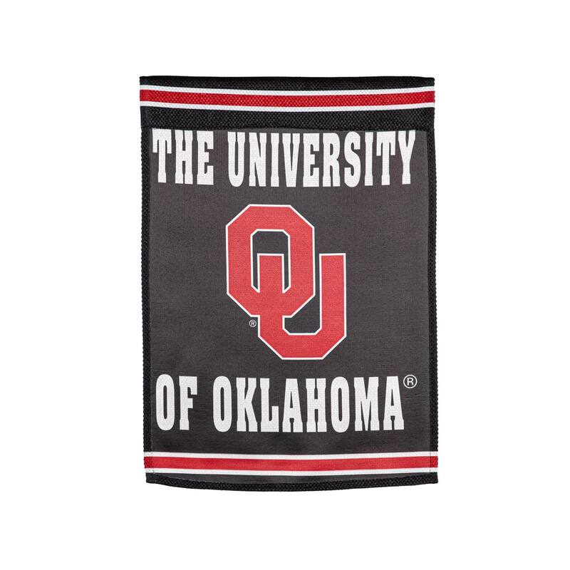 Embossed Suede Flag, House Size, University of Oklahoma