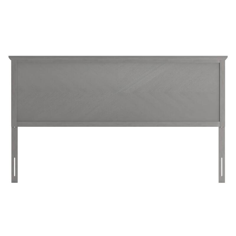 Solid Wood Herringbone Patterned Headboard Only