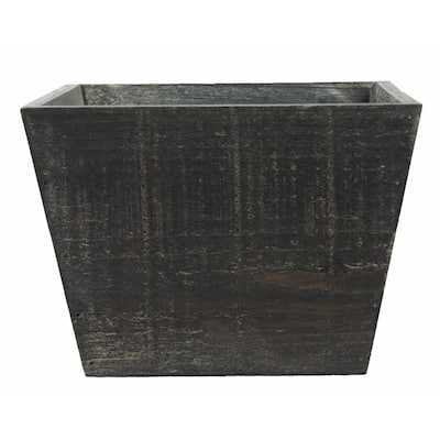 Blackwashed Wooden Planter