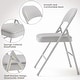 preview thumbnail 4 of 7, 4 Pack Folding Chairs with Padded Cushions, Padded Foldable Chair Hold Up to 350 Pounds