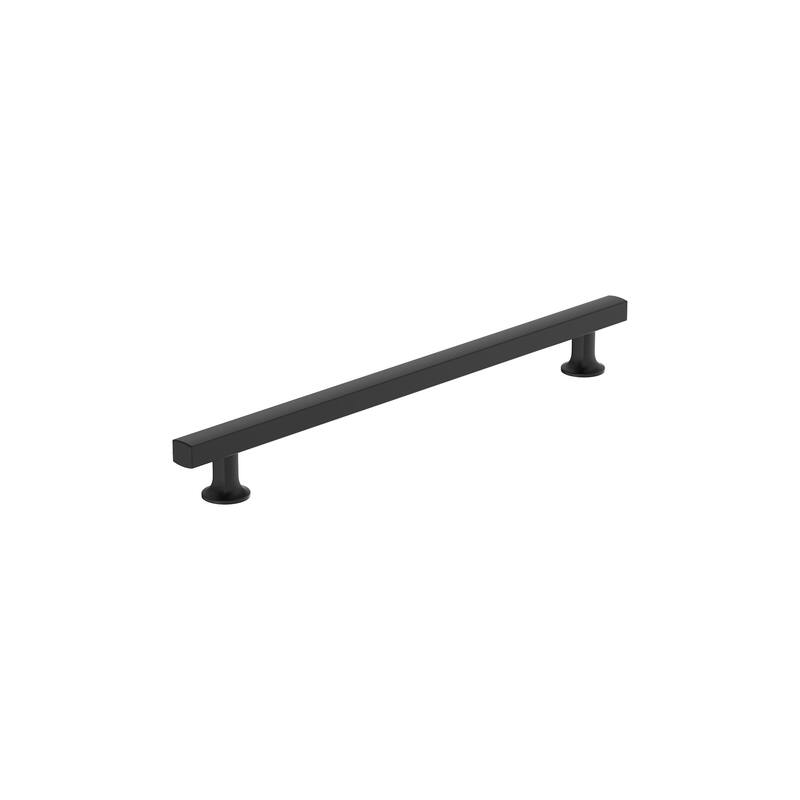 Amerock Everett Kitchen Cabinet Pull Handle - 10-1/16 in (256 mm) Center-to-Center - Matte Black