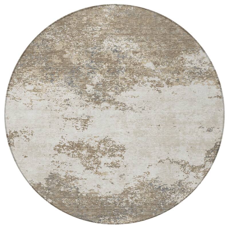 HomeRoots Abstract Transitional Rectangle Outdoor Rug