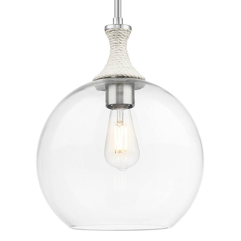 Innovations Lighting 415-1SR-G122-12 Astor 12" Wide Rope Detailed - Satin Nickel