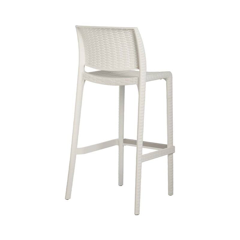 Rue Resin Stackable Bar Stools, Set of 2