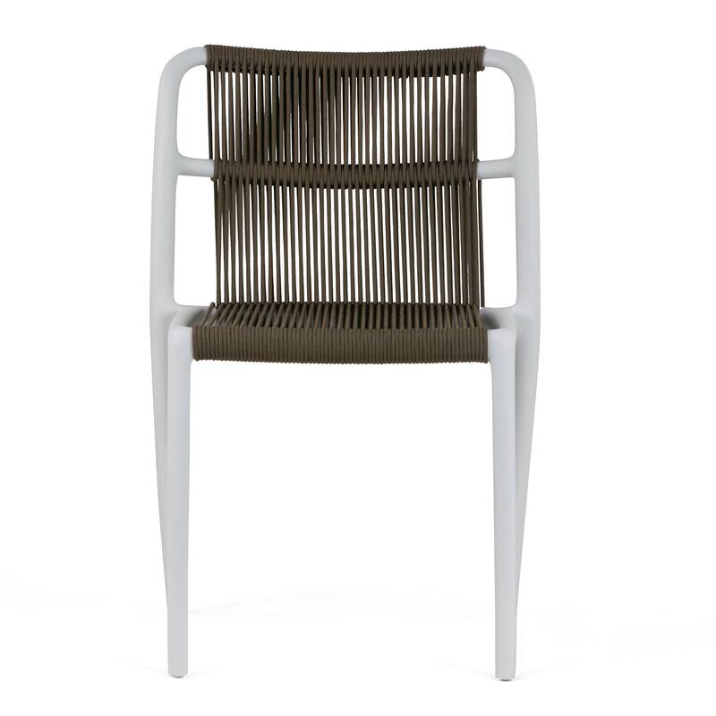 Belden Bates Brown White Outdoor Dining 2 Seats Set