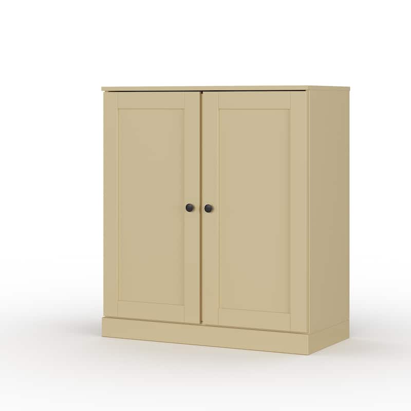 Palace Imports 100% Solid Wood 32" Bathroom Storage Cabinet with Shaker Doors and Adjustable Shelves - Yellow