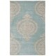 preview thumbnail 6 of 11, SAFAVIEH Handmade Soho Blue and Beige New Zealand Wool Rug 3'6" x 5'6" - Blue/Beige - Rectangle