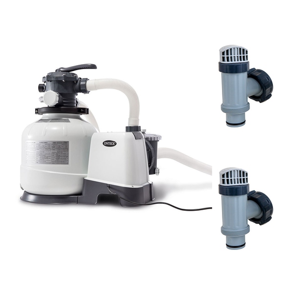 Intex 2800 GPH Above Ground Pool Sand Filter Pump w/ Plunger Valves Parts (Pair) - 45.84