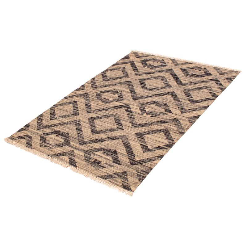 Ankara FW Khaki Kilim 5'3" x 7'10" - 5'3 x 7'10