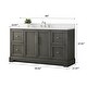 preview thumbnail 15 of 29, Vanity Art 60" Single Sink Bathroom Vanity with Top & Backsplash