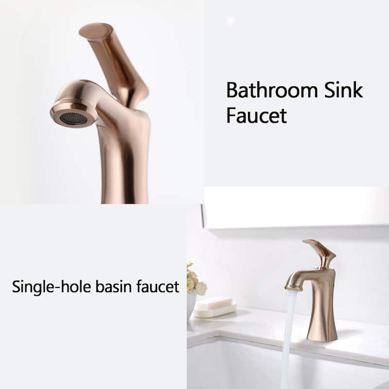 Proox Single Hole Lever Handle Bathroom Sink Faucet