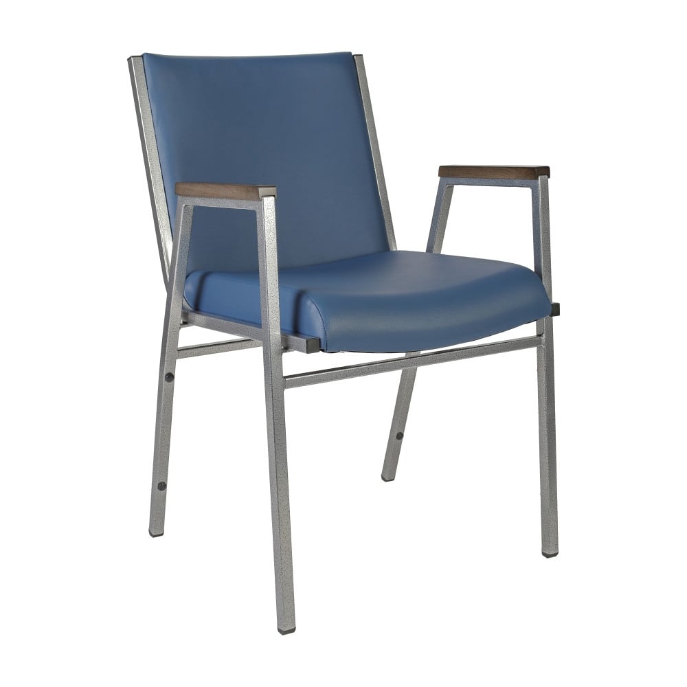 Heavy Duty Stack Chair with Arms - 21"D x 21"W x 31"H