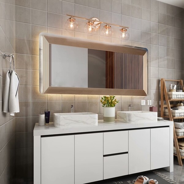 Linear globe bath light top