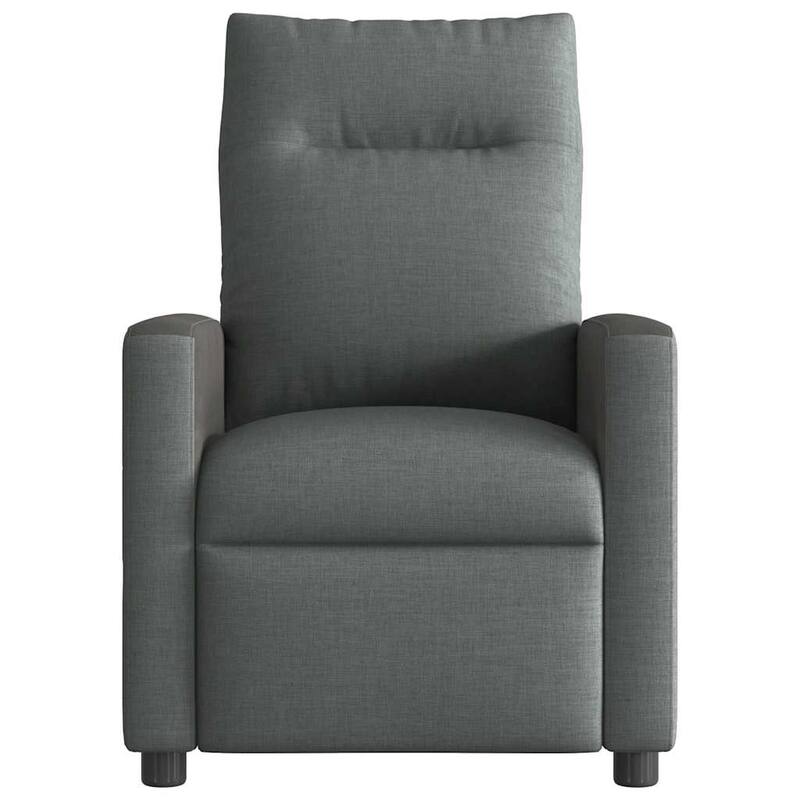 vidaXL Massage Recliner Chair Dark Grey Fabric
