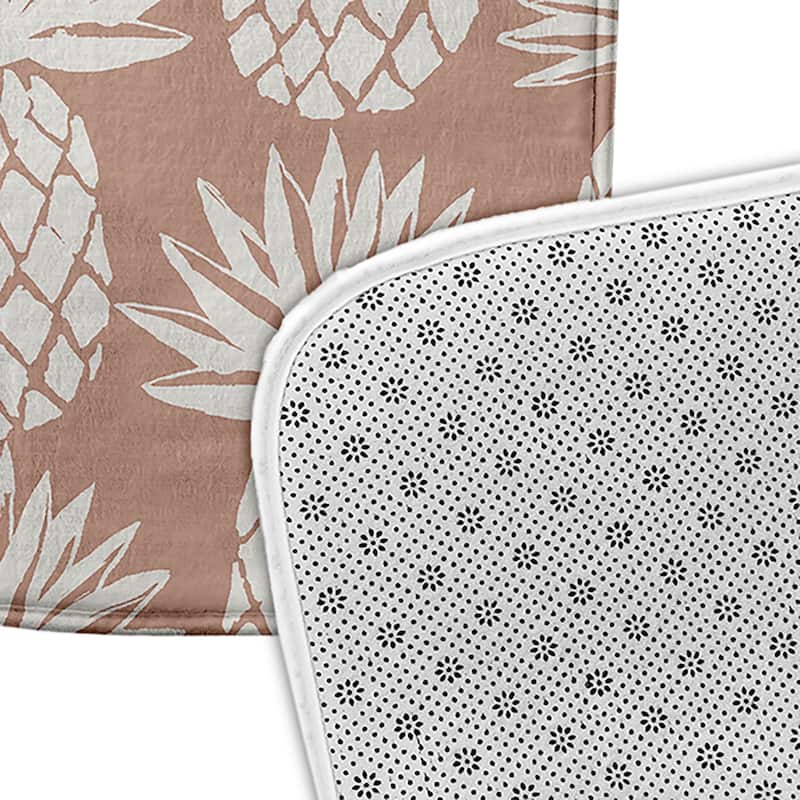 Pineapple Pattern Bathmat