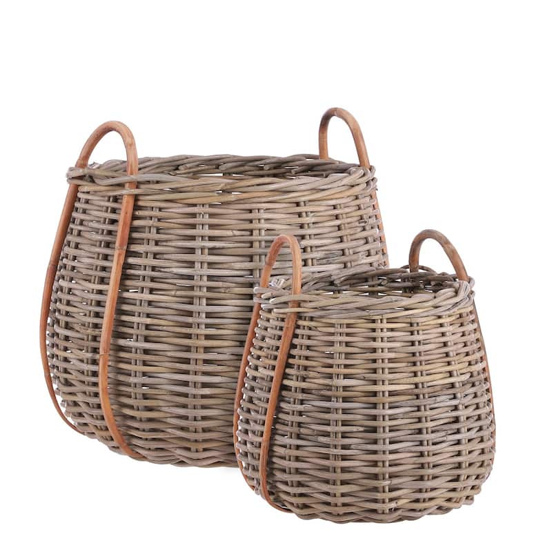 Set of 2 Cameo Baskets-A
