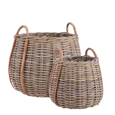 Set of 2 Cameo Baskets-A