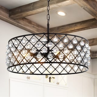Toronto Crystal/Metal LED Pendant, by JONATHAN  Y