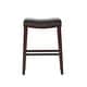 preview thumbnail 4 of 18, Kimi Contemporary Upholstered Saddle Barstool with Nailhead Trim (Set of 2) by Christopher Knight Home