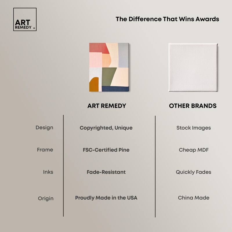 Planar Patchwork I Canvas by Art Remedy, Gallery Wrapped