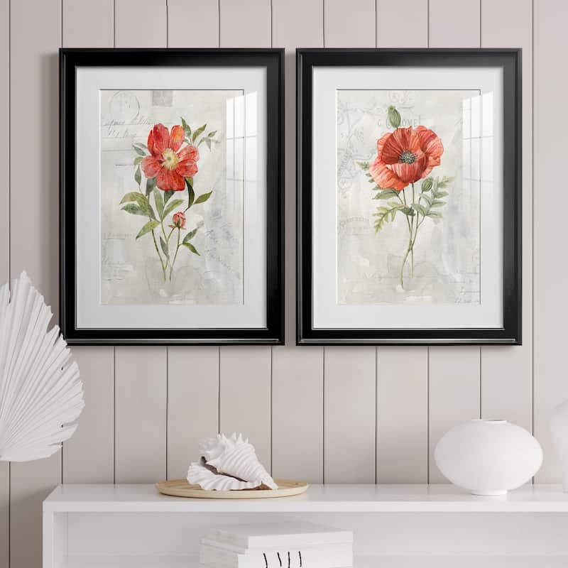 Linen Peony Premium Framed Print - Ready to Hang