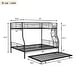 preview thumbnail 9 of 7, Multifunctional Full XL Over Queen Metal Bunk Bed With Trundle,Save Space or Split Into 2 Beds