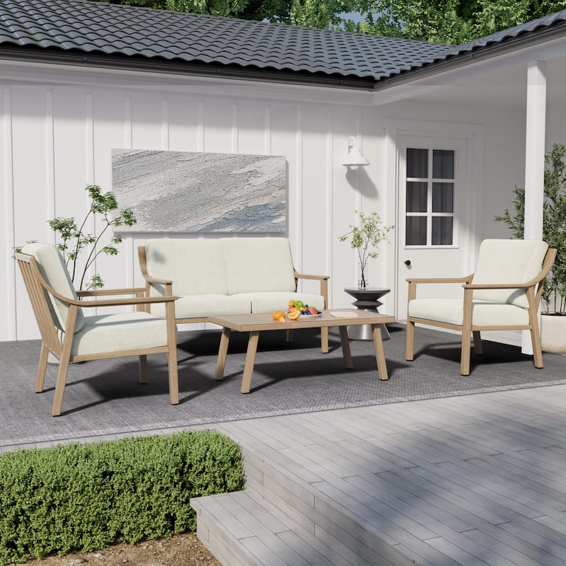 1-Piece Outdoor Aluminum Patio Coffee Table