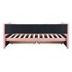 preview thumbnail 8 of 9, Upholstered Twin Size Daybed with Storage for Living Room, Corduroy Fabric Wooden Bedframe w/2 Drawers & Wood Slat Support, Pink