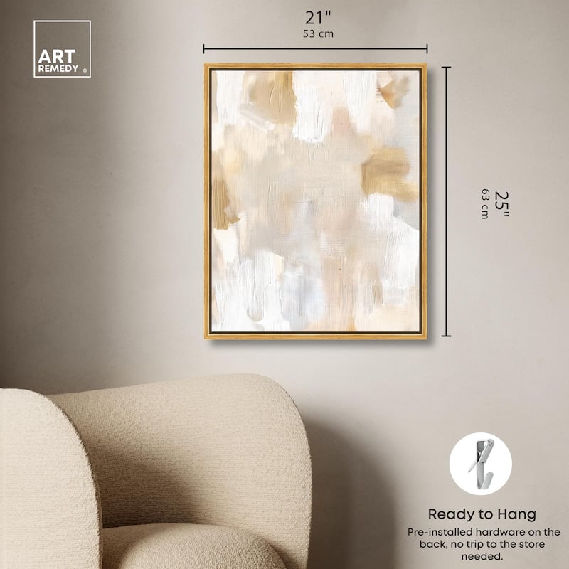 Beige and Cream I Canvas by Art Remedy