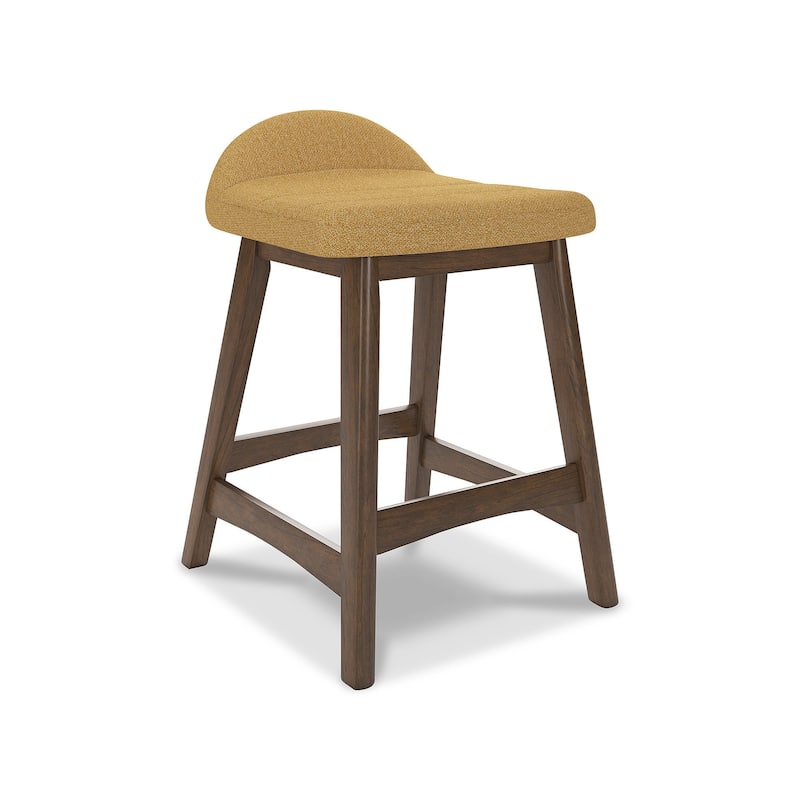 Signature Design by Ashley Lyncott Upholstered Counter Height Bar Stool (Set of 2) - 19"W x 20"D x 29"H