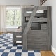 preview thumbnail 18 of 30, Max and Lily Modern Farmhouse Twin Over Full Bunk Bed With Staircase and Trundle