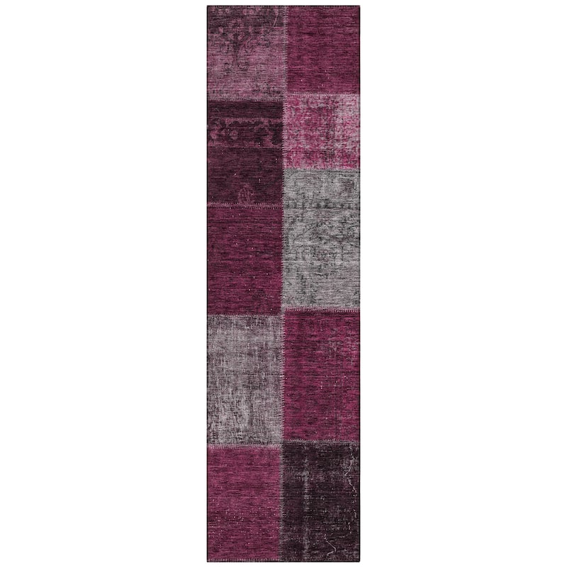Machine Washable Indoor/ Outdoor Chantille Vintage Oriental Rug