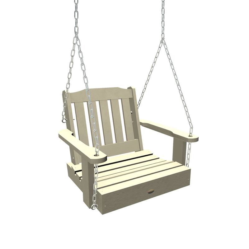 HIGHWOOD Lehigh Single Seat Outdoor Swing - Whitewash