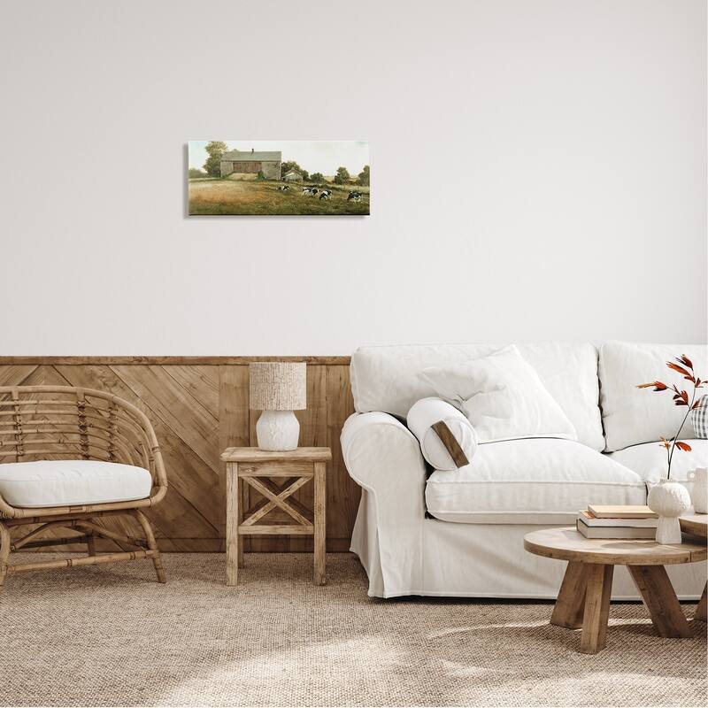 Stupell Traditional Cows Grazing Canvas Wall Art Design by Ray Hendershot