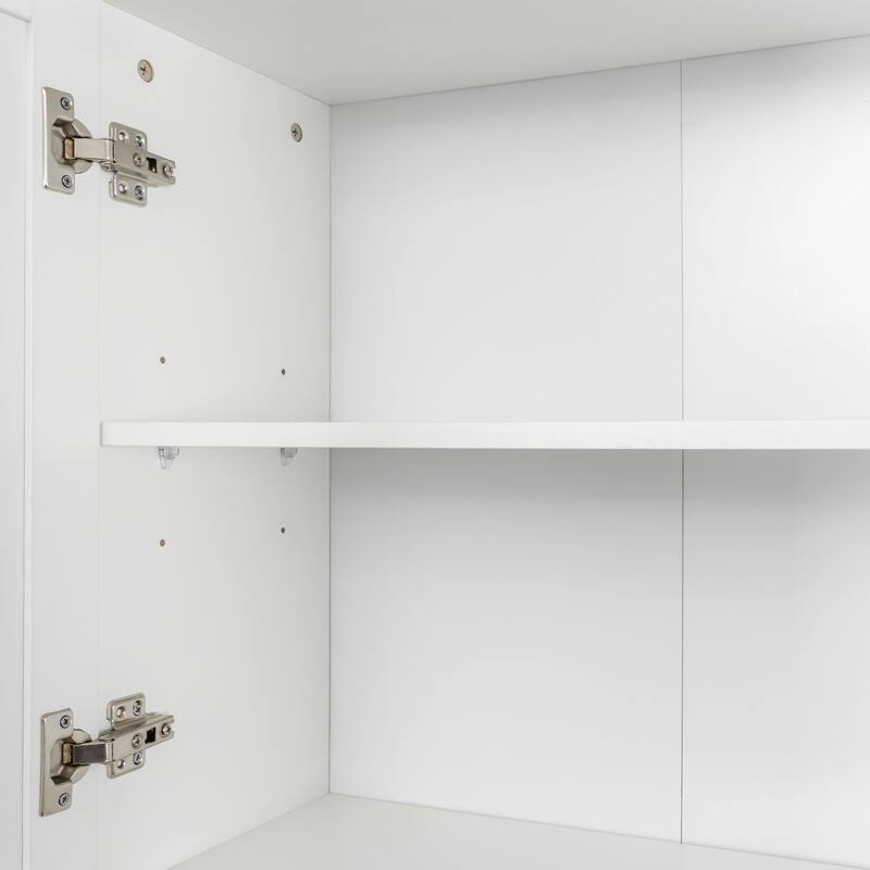 70.87" Tall Wardrobe & Kitchen Cabinet with 6-Storage Doors, 1-Open Shelves and 1-Drawer for Bedroom, Easy to Assemble
