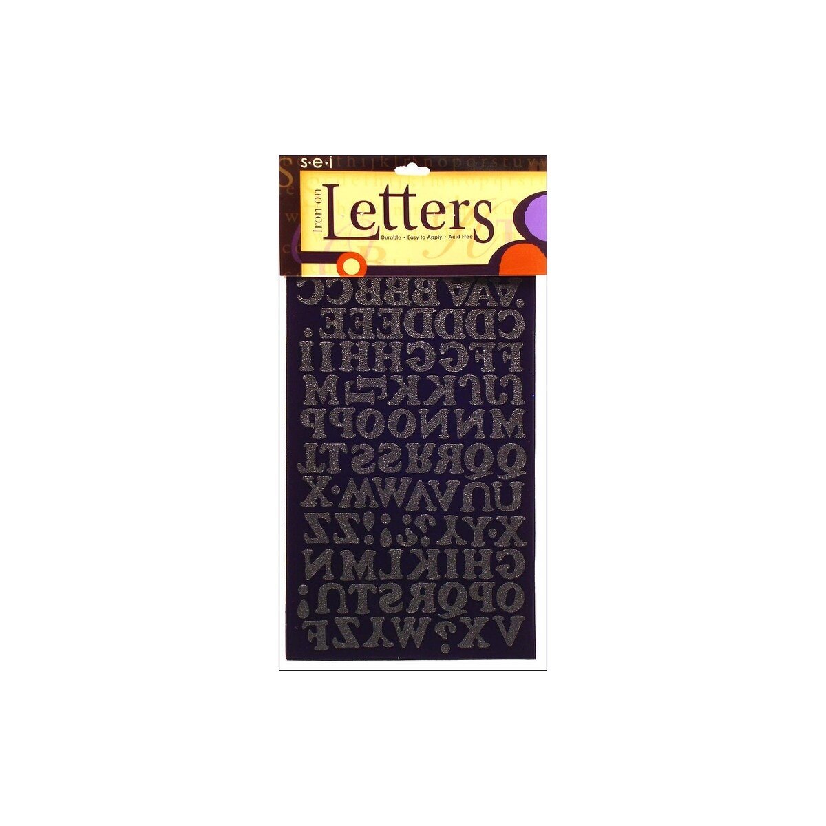 Shop Sei Iron On Art Transfer Letters Chunky 75 Black