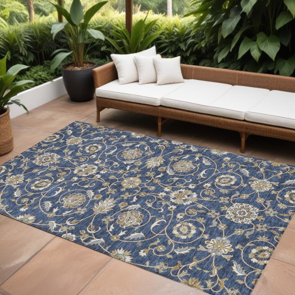 HomeRoots Moroccan Transitional Rectangle Outdoor Rug