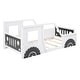 preview thumbnail 24 of 22, Classic Design Twin Size Car-Shaped Platform Bed with Wheels,Sturdy Pine Wood and Safety Guardrail