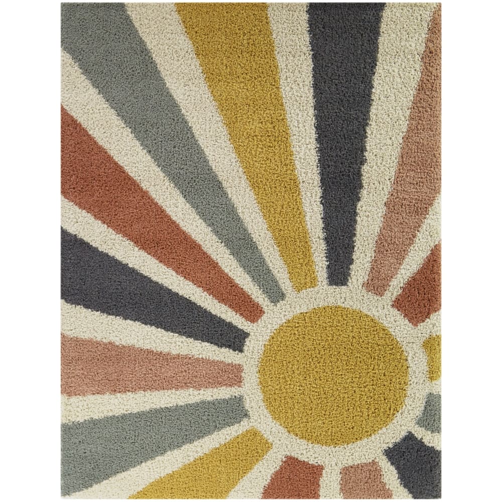 Helia Rainbow Sunrise Shag Area Rug
