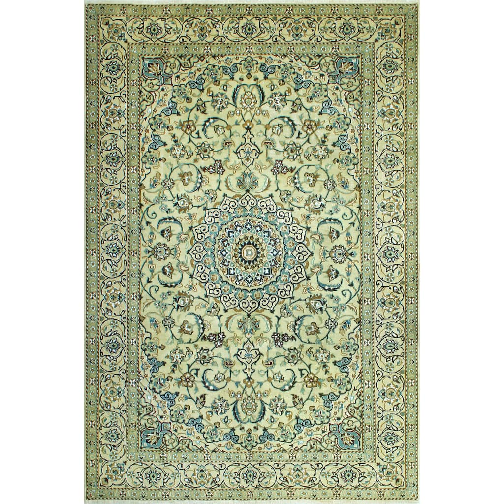 Noori Rug Fine Vintage Distressed Augustus Ivory/Beige Rug - 6'4" x 9'8"