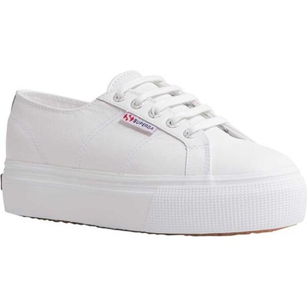 womens 2730 platform sneakers in white nappa leather