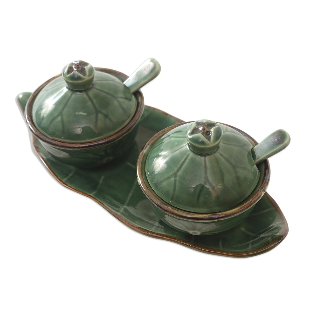 https://ak1.ostkcdn.com/images/products/is/images/direct/82d2bb01951eb76ed596fa834dc0604055292063/Novica-Handmade-Leafy-Surprise-Ceramic-Condiment-Set-%285-Pcs%29.jpg