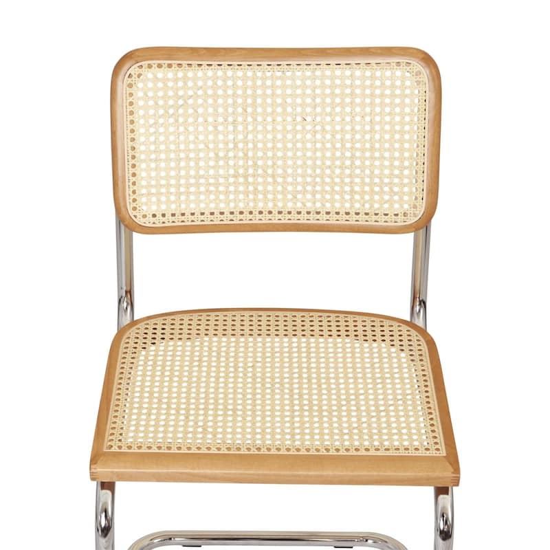 Breuer Chair Company Marcel Breuer Cesca Cane Cantilever Side Chair w/ Chrome Steel Frame (Various Wood & Cane Colors)