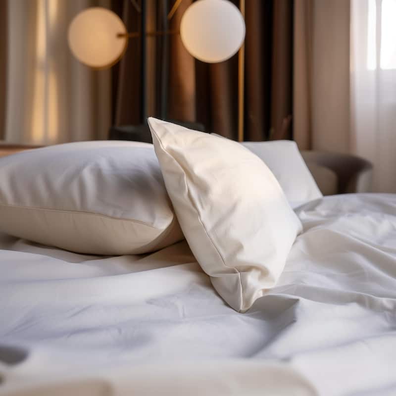 Sleep & Beyond Organic Cotton Waterproof Pillow Encasement Pair