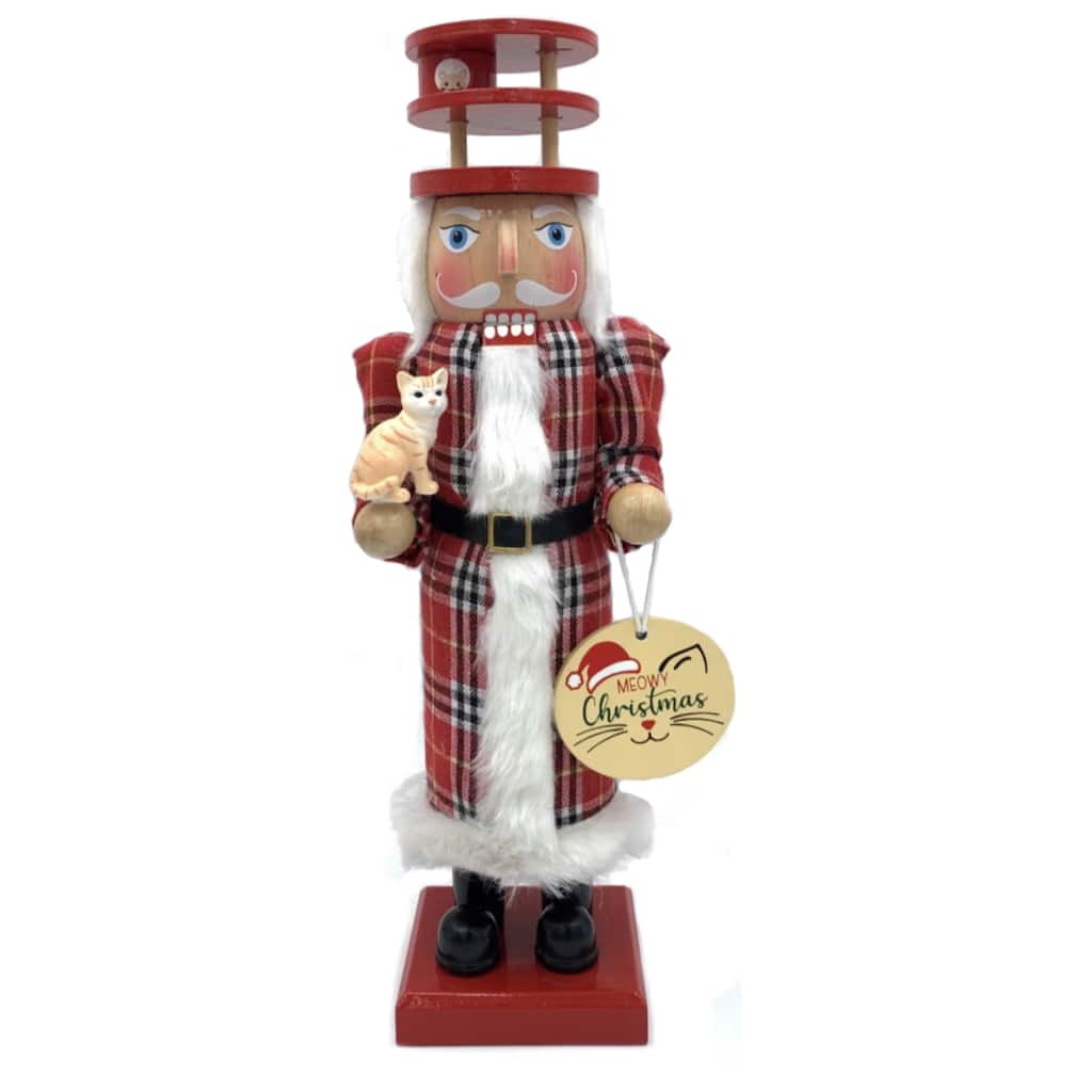 14" Cat Lover Nutcracker