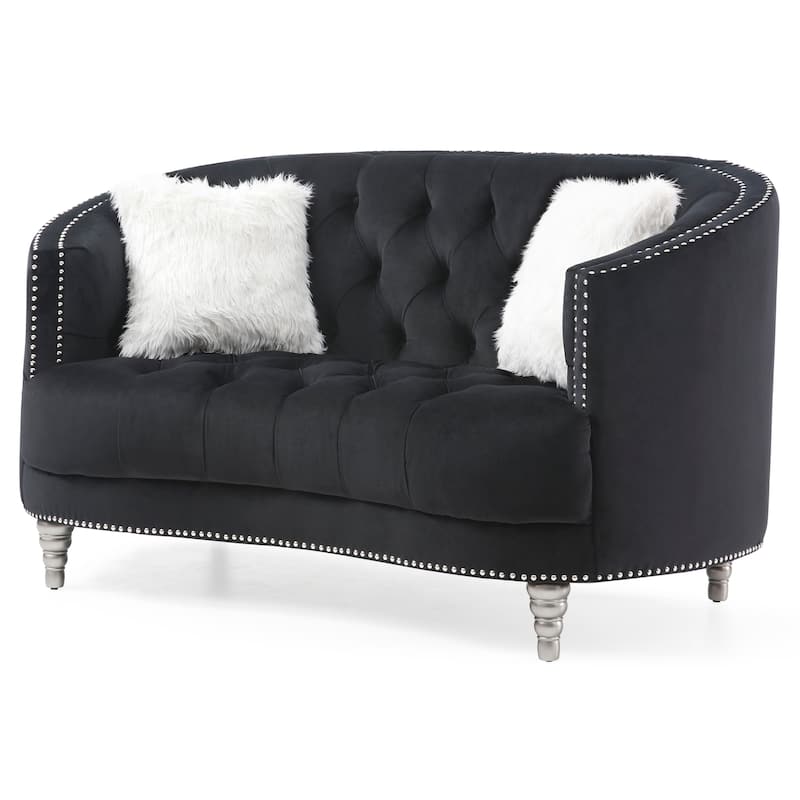 Dania Velvet Loveseat