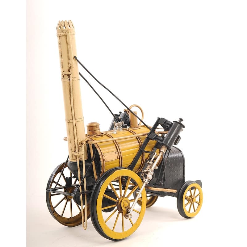 c1829 Yellow Rocket Steam Engine Model Sculpture