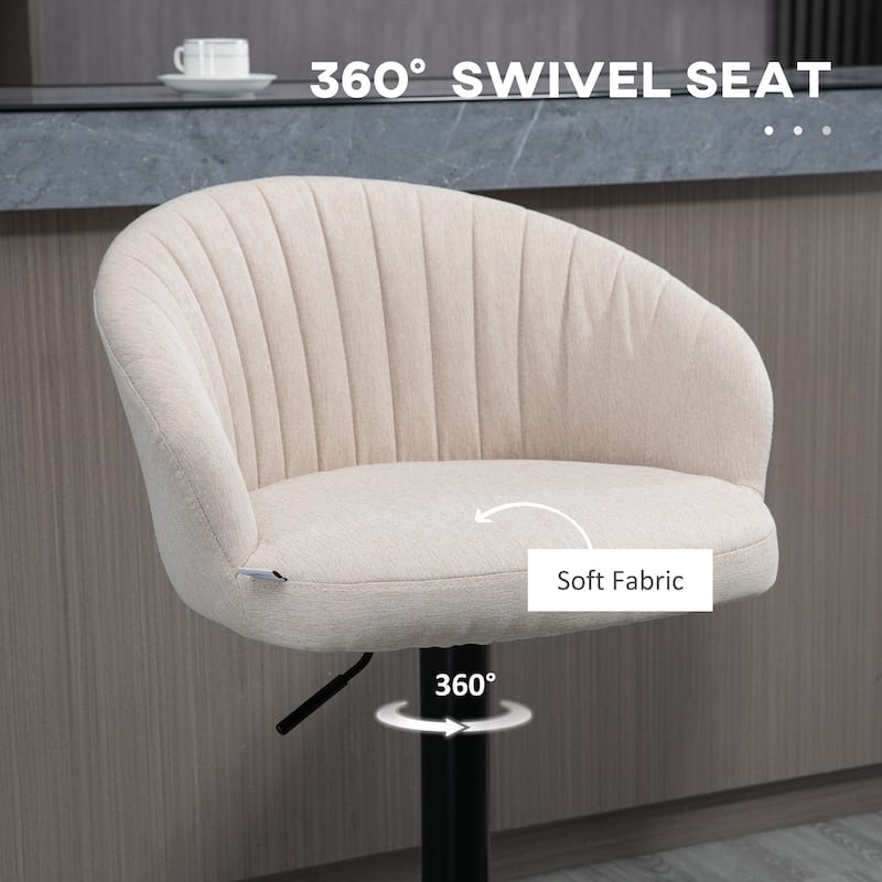 Adjustable Swivel Bar Stools Set Of 2