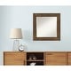 preview thumbnail 17 of 25, Beveled Wood Wall Mirror - Alexandria Rustic Brown Frame